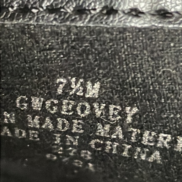 Guess Gwgeovey Black Leather Combat Boots, Size 7.5 - Picture 9 of 9